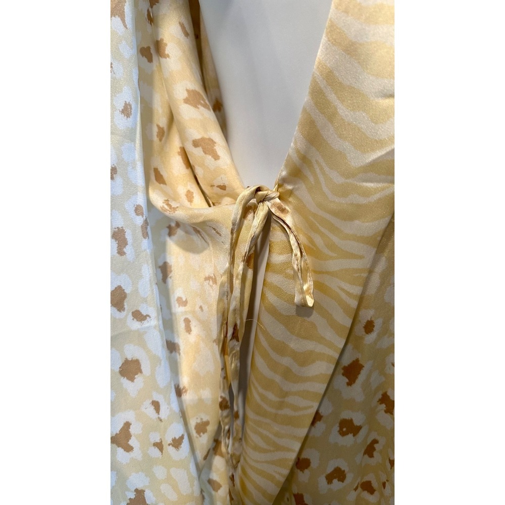Show Me Your Mumu NWT Satin Robe OS Animal Print Lounge Duster - Picture 5 of 14